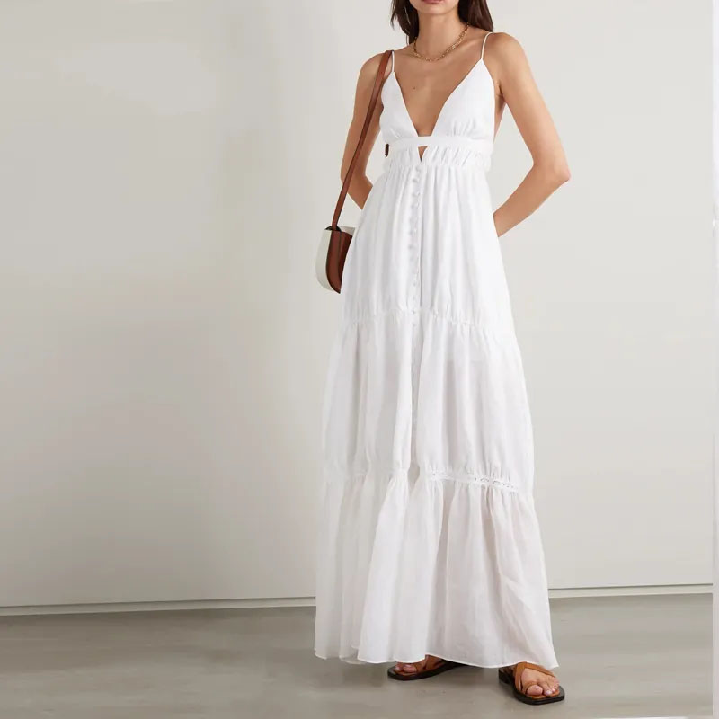 Warum wählen immer mehr Käufer ein ungezwungenes, lang geschichtetes V -Hals -Halfterkleid?
